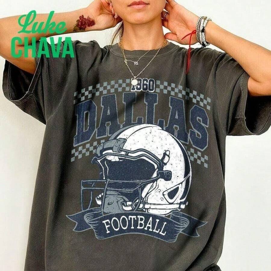 Camiseta de fútbol de con estilo vintage, sudadera con capucha para el día del partido del domingo, regalo para aficionados al fútbol - Negro - Ver 1