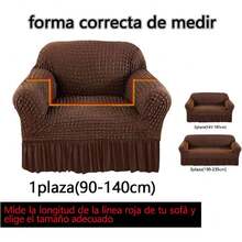 fundas para Sala cubre sillon s elástica de cubre Sofá Suave con Elasticidad de fundas para sala funda sofa y sillones fundas para salas Antideslizante lavable Cómodo (Chocolates 1 Plaza),40806697 - Blanco y Negro - Ver 5