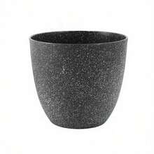 1pc Matte Stone-Like Planter Pot, Indoor Ceramic Flower Pot, Balcony Plant Pot, Home Decor, Large Capacity Plant Growing Pot, Room Decor Vase