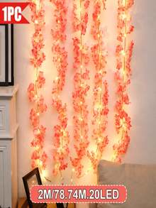 1pc Sakura String Lights, LED Pink Vine Decorative Lights, Battery-Powered Fairy Lights, Perfect For Bedroom Decor, Room Decor, Party Decor, Wedding Decor, Birthday Decor, Wall Decor, Valentine's Day Decor, Easter Decor, Holiday Decor - Cherry Blossom String Lights - View 11