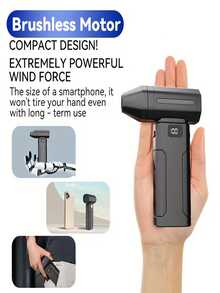 108,000RPM High-Power Cordless Air Duster, Personal Cooling Fan, With 2600mAh Rechargeable Battery, 6-Speed Adjustable, Suitable For Keyboard, Computer, Car And Home Cleaning