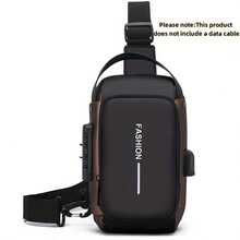 1pc Anti-Theft Motorcycle Backpack, Electric Bike Riding Backpack, Convertible To Shoulder Bag With Password Lock, Zipper Closure And Anti-Theft Compartment, Adjustable Shoulder Strap, Phone/Tablet Pocket - Suitable For Commuting, Travel, Motorcycle Riding - Available In Large/Small Size - Men's Secure Motorcycle Shoulder Bag, Urban Commuter Gear, Fashionable Design Durable, Suitable For Active Professionals