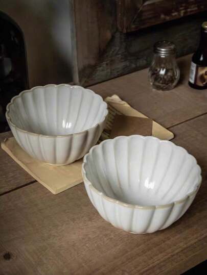 1pc/2pcs/4pcs/Ins-Style Ceramic Rice Bowls With Pumpkin Patterns, Nordic-Style Breakfast Milk Bowls, Small Household Soup Bowls, Afternoon Tea Fruit Bowls And Yogurt Bowls, Small Household Single-Serving Bowls, Holiday Gifts, Gifts For Friends, Gifts For Boyfriends And Girlfriends, Gifts For Family Members