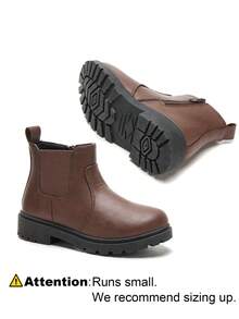 Children's Fashion Boots, Girls' Outdoor Boots, Boys' Hiking Boots - Brown - View 7
