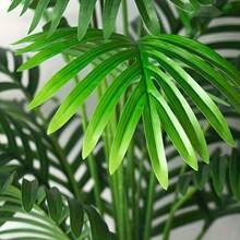 Artificial Areca Palm In Pot (Pot Not Included) - Outdoor/Indoor Shrub That Can Be Planted Directly In The Ground, An Evergreen Wealth Tree Suitable For Gardens, Patios And Balconies. Enhances The Aesthetics Of The Garden With Artificial Indoor/Outdoor Trees. - 綠色 - 查看 3