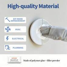 SOPAMI Sealant Clay 20pcs Patented Sticky Pipe Sealant Mud For Air Conditioning Hole Blocking Anti Insect Windproof Quick Dry Adhesive - 10pcs - 查看 7