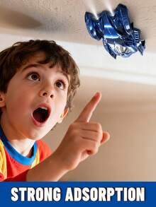 1pc Wall-Climbing Remote Control Car, 360° Rotating RC Stunt Car With Headlights, Drives On Walls And Ceiling, Rechargeable, Toy Gift For Boys Girls Kids 3+ Years Old - Multicolor - View 4