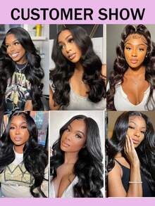 1 Bundle Wavy Human Hair With 4x4 Transparent Lace Closure, Single Bundle Or 3 Bundles With High Quality Human Hair Closure, Free Part, Natural Black Color, 45g Per Bundle - Natural Black - View 6