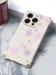 Custodia per telefono compatibile con Apple 16 Pro Max, 15 Pro Max, 12, 13, 14 Pro Max, 14 Plus, 15, 16 Plus, motivo floreale rosa e bianco, scocca in silicone morbido con quattro angoli arrotondati - Rosa - Visualizzare 8