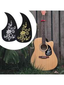 10pcs Guitar Pickguard Set, Fit For 40/41 Inch Acoustic & Classical Guitar, With Laser Printed Pattern - Multicolor - View 16