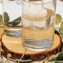 3pcs Natural Round Discs Rustic Wood Slices Unfinished Wood Kit Circles Crafts Tree Slices With Bark Log Discs For DIY Arts And Wedding Party Potluck Banquet Ornaments Solid Wood Coasters - Wooden Coasters - View 5