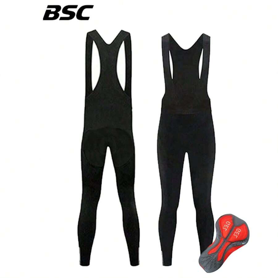 2026 Men's And Women's Cycling Clothes, Cycling Overalls, All Season Mountain Bike Pants - Black - View 1