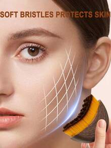 1pc Lymphatic Contour Face & Body Massage Brush, Lymphatic Drainage Massager, Suitable For Facial, Chin & Jawline Shaping, Ergonomic Design, Precise Skin Contact, Portable Beauty Tool (Better Results With Continuous Use), Beauty, Skincare, Spa, Personal Care, Skincare Tool, Facial Care, Beautician Supplies, Massage, Facial Massage Tool, Facial Roller - Multicolor - View 5