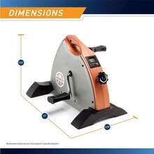 bicicleta para hacer ejercicioMarcy Under Desk Mini Pedal Leg and Arm Exercise Cycle with Adjustable Magnetic Resistance Physical Tpy Leg Exercisers - Gris - Ver 2