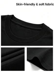 CHICLY19 100% Cotton Women's Oversized Streetwear Graphic T-Shirt - Black Short Sleeve Oversized Tee With Graffiti-Style Melting Bear Print & Dollar Sign Eye Design. Loose Fit Soft Cotton Top, All-Season Casual Streetwear For Urban Outings, Music Festivals, Hangouts & Edgy Styles. Popular Y2K-Themed Tee, Comfortable Relaxed Fit, Perfect For Teens, Young Adults & Street Style Enthusiasts. - 黑色 - 查看 6