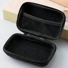 1 Peça Bolsa de Armazenamento de Cabo de Dados com Zíper Preto, Padrão Impresso UV de Coração e 26 Letras Maiúsculas de A a Z, Organizador Portátil para Cabos, Carregadores, Fones de Ouvido, Bolsa Essencial para Viagem - Multicolorido - Visão 9