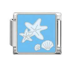 1 pieza Kit de pulsera modular de cuentas DIY, decorado con elementos florales, oceánicos, de ojo, luna y corazón, adecuado como fiesta/regalo para amigos/parejas en Navidad, Año Nuevo, Halloween, Día de San Valentín, diseño encantador, joyería de acero inoxidable - M288460 - Ver 21