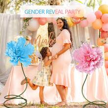 Artificial Giant Flowers For Wedding Decoration Huge Foam Flowers Pink Large Flowers Artificial Flowers Suitable For Party Hotel Reception Arrangement Background Decoration - Multicolor - View 4