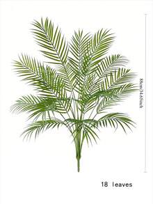 1 件 88 厘米人造 18 叶热带棕榈树装饰 - 綠色 - 查看 11