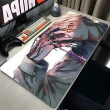 Mouse Pad Laptop Japan Anime Keyboard Pad H-Hunter X H-Hunter Gamer Cabinet Desk Mouse Mat PC Black And White Kurapika Mousepad - 1 - 查看 18