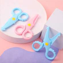 Cute Mini Octopus Shaped Children's Scissors, Plastic Handheld DIY Paper Cutting, Suitable For Kids 3+ Years Old, Ideal Gift Or Prize For Boys And Girls - Multicolor - View 10