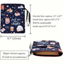 One Slipcover Of "Only One Chapter Left" With A Zipper And Front Pocket, Perfect For Paperbacks, An Ideal Gift For Book Lovers. - 彩色 - 查看 3