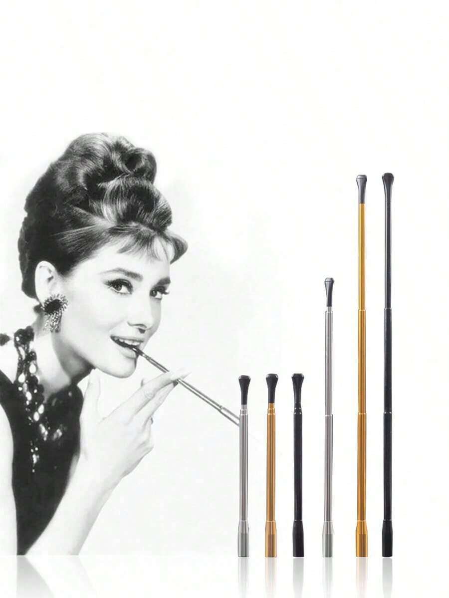 1pc, Vintage Extendable Holder, Mouthpieces, Household Gadgets, Holiday, Birthday, Friends - Multicolor - View 1