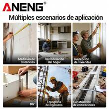 100m Telémetro Láser Medidor De Distancia Distanciómetro Aneng K100 - Negro - Ver 2