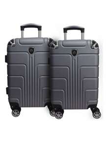 Nueva, Maleta Viaje en Cabina, Evita Filas, Ahorra tiempo, Maleta, Viajes Vacaciones,  Ligereza, Diseño Moderno, Equilibrio, Perfecto, Full Color,  Ideal, Equipaje Gratis, Suave,  Reforzada, Alta Resistencia, Comodidad, Tonos llamativos, Juvenil, Movilidad, Varios Colores, , Tamaño Estándar, Silencioso, Adaptable, Avion, Azul, Rosa, Negro, Plateado, Lila, Menta, Colores, Kit, Importante, Profesional, Perfecta - Plateado - Ver 2