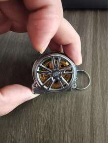 1pc Mini Keychain Tape Measure, 78.74 Inch Steel Retractable Ruler, Compact Steel Tape Measure With Metric And Imperial Dual Scale, Multifunctional Steel Ruler Gift