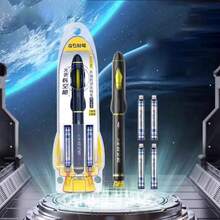 火箭太空舱钢笔，细尖可擦笔，适合3-9年级学生，可填充墨水笔芯，学校书写用品 - 火箭時空艙細尖鋼筆 - 查看 16