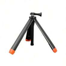 4-In-1 Floating Selfie Stick Tripod - Waterproof Extendable Monopod For D/J/I Action 5 Pro/4/3, Insta360 X4/X3/Ace Pro 2, Adjustable Height 9.25-22.44 Inch - Black and Orange - View 12