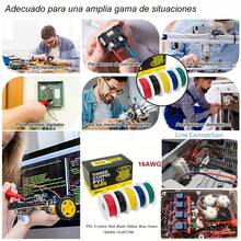 1 Set Tinned Copper Wire Connectors, 16-26 AWG 6 Colors, Twist-On Wire Connectors, Flexible PVC Rubber Wires, Suitable For DIY/Automotive/Household/Low Voltage Power Cables - 36V And Below, Hard Wiring, Home Decor>Electrical>Wires - Multicolor - View 5