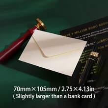 1 Set (50 piezas) Sobres de papel kraft mini de 10.5 * 7 cm Para volver a la escuela - Multicolor - Ver 12