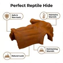 3D打印仿真树枝爬行动物藏身处，壁虎蜥蜴庇护所，爬行动物栖息地装饰 - A - 查看 2