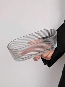 Rectangular Glass Serving Platter, Perfect For Displaying Fruits, Snacks, Dried Fruits, Candies - Clear - View 10