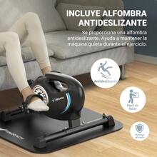 bicicleta para hacer ejercicioMERACH Pedaleador Mini icleta Estática con 2 Bandas de Resistencia Pedales Estaticos Personas Mayores con Tapete Antideslizante Dispositivo de Ejercicios para el Hogar y la Oficina - negro - Ver 4
