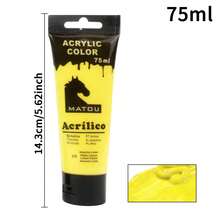 opeth 75毫升/2.53液盎司丙烯颜料，采用优质颜料粉制成，色彩鲜艳，遮盖力强，耐光性好，适用于在墙壁、石头、木材、画布、玻璃和纺织品等多种材料上作画，可用于DIY项目。 - 75毫升 - 查看 26