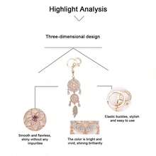 1pc Car Key Chain, Car Interior Decor, Suitable As Valentine's Day Gift, New Dreamcatcher Design With Rhinestones And Hollow Feather, Metal Small Gift, (2 Clasp Styles Randomly Sent) - A - View 7