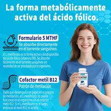 Gwynne L-Metilfolato 15mg Plus Metil B12 | 90 Cápsulas | 5-MTHF Forma Activa | Alta Potencia | Apoyo a Estado de Ánimo, Metilación y Cognición | Vitaminas Bioactivas - 90 unidades - Ver 3