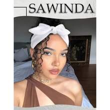 3件装女士蝴蝶结兔耳发箍，波西米亚风宽头巾，超可爱兔耳打结发箍，情人节配饰，复活节兔耳头饰，秋冬发箍，非洲风头巾，弹力纯色蝴蝶结发饰，适合女性，健身/瑜伽/运动/户外，纯色 - 彩色 - 查看 4