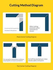 自粘式电缆隐藏槽，PVC地板电缆盖保护套，隐藏电线、电缆，防止绊倒 - 白色 - 查看 5