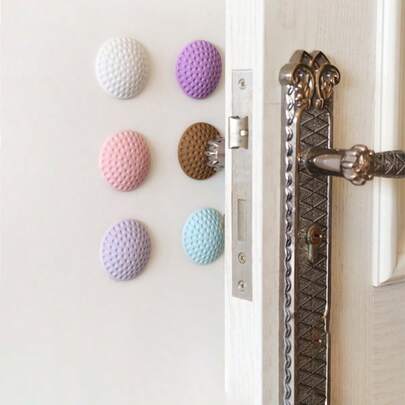 Épais tampons de protection muraux ronds, tampons anti-collision et amortisseurs de porte, tampons de protection en caoutchouc souple anti-choc pour poignées de porte