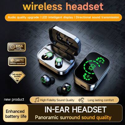 NEW SENYANG Nuevo auricular inalámbrico TWS Senyang 5.3 Auriculares intrauriculares binaurales Auriculares Bluetooth Auriculares deportivos para regalo del Día de San Valentín