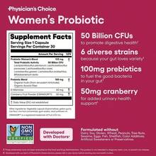 Physician's Choice Women's Probiotic Daily Digestive, Gut Health, Urinary Tract, And Immune Support For Women With 50B CFUs, Cranberry & Prebiotics - 2瓶 - 查看 6