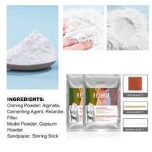 Couples Handprint Casting Kit - Best Anniversary, Birthday, Valentine's Day, Wedding Gift For Couples, Lovers, Family And Friends - White - View 10