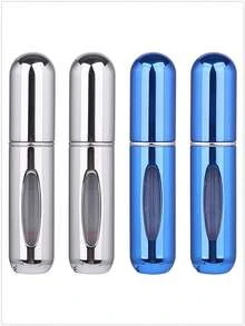 5 件/4 件/3 件/2 件/1 件 5ml 可再填充香水瓶、便携式可再填充香水雾化器瓶、可再填充香水旅行喷雾瓶、迷你便携式空液体容器、旅行必需品、海滩旅行收纳袋、适用于香水、女士香水，适合度假、露营、度假、返校