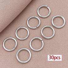 30/50pcs 5 Sizes 18K Gold Plated Open Jump Rings 4/5/6/8/10mm Flat Round Jump Rings Metal O Rings Split Round Ring For Jewelry Bracelet Earring Keychain - Multicolor - View 18
