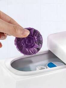 4/8/12/16片装薰衣草香型40克自动马桶清洁剂，马桶清洁剂，马桶清洁块，马桶除臭除垢片，尿渍清洁泡腾片，水槽去渍块，清洁用品，空气清新剂，薰衣草香型 - 紫色 - 查看 5