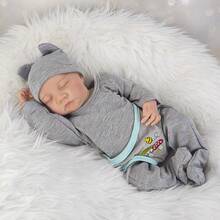 18 Inch/46cm Simulated Full Vinyl Dolls Vivid Rebirth Doll - Hand Drawn Hair The Perfect Companion Gift Birthday Gift Playhouse Toys - Multicolor - View 7